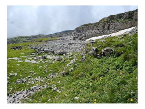 Puzzle 1500 Teile,Klassisches Lernspiel-Berg,Steine,Wolken,Natur,Landschaft 87x57cm von THISIT