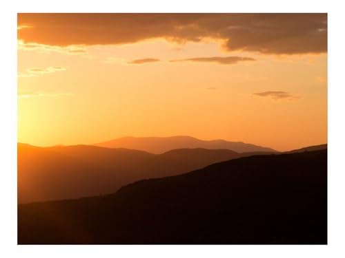 Puzzle 1500 Teile,Klassisches Lernspiel-Hügel,Horizont,Sonnenuntergang,Himmel 87x57cm von THISIT