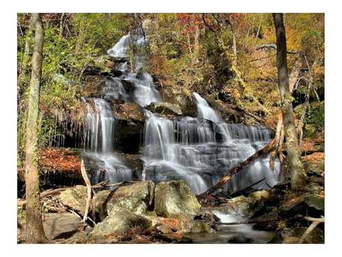 Puzzle 1500 Teile - Impossible Hard Challenge Puzzles-Wasserfälle,Kaskaden,Holz,Blätter,Bäume,Steine 87x57cm Puzzle 1500 Teile - Impossible Hard Challenge Puzzles-Wasserfälle,Kaskaden,Holz,Blätter,Bäume,Steine 87x57cm von THISIT