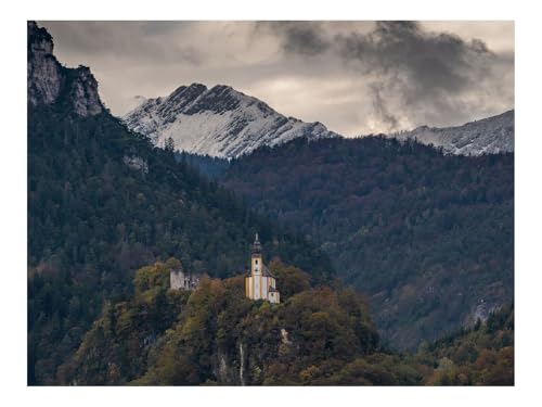 Puzzle 500 Elemente - DIY-Spiel-Gebäude,Berge,Wälder 52x38cm von THISIT
