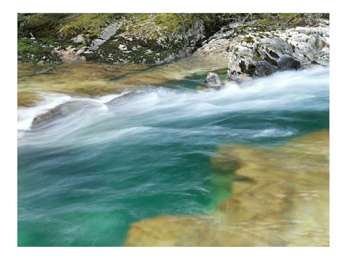Puzzle 500 Teile,Buntes Legespiel-Fluss,Bach,Lauf,Steine,Moos,Geschwindigkeit 52x38cm Puzzle 500 Teile,Buntes Legespiel-Fluss,Bach,Lauf,Steine,Moos,Geschwindigkeit 52x38cm von THISIT