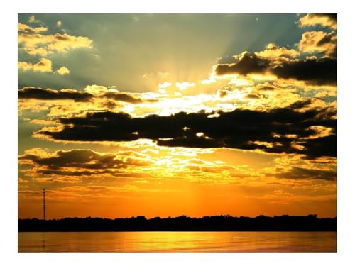 Puzzle 500 Teile,Home Decor Geschenk-Wolken,Niedergang,Schatten 52x38cm von THISIT