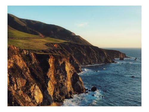 Puzzle 500 Teile,Home Dekoration-Klippe,Küste,Berge 52x38cm von THISIT