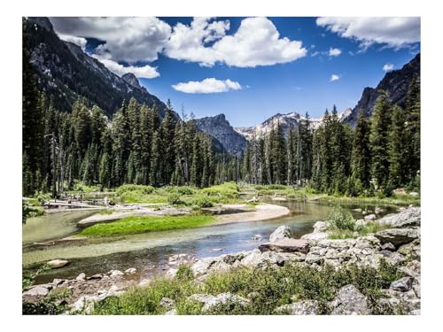 Puzzle 500 Teile,Klassisches Lernspiel-Berge,Fluss,Bäume,Natur,Landschaft 52x38cm Puzzle 500 Teile,Klassisches Lernspiel-Berge,Fluss,Bäume,Natur,Landschaft 52x38cm von THISIT