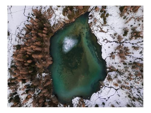 Puzzle 500 Teile,Klassisches Lernspiel-See,Bäume,Luftbild,Schnee 52x38cm Puzzle 500 Teile,Klassisches Lernspiel-See,Bäume,Luftbild,Schnee 52x38cm von THISIT