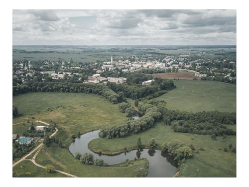Puzzle 500 Teile,Klassisches Lernspiel-Stadt,Fluss,Wicklung,Bäume,Horizont 52x38cm Puzzle 500 Teile,Klassisches Lernspiel-Stadt,Fluss,Wicklung,Bäume,Horizont 52x38cm von THISIT