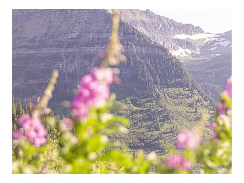Puzzle 500 Teile - Impossible Hard Challenge Puzzles-Berg,Gipfel,Blumen,Unschärfe,Landschaft 52x38cm von THISIT