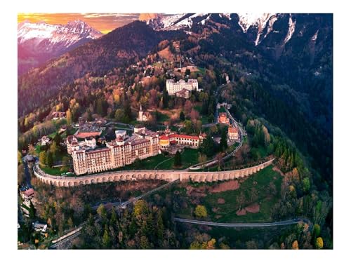 Puzzle 500 Teile - Impossible Hard Challenge Puzzles-Schloss,Gebäude,Architektur 52x38cm von THISIT
