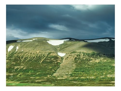 Puzzles 1000 Teile Puzzle Impossible Geschicklichkeitsspiel-Hügel,Schnee,Grün,Wolken,Landschaft 70x50cm von THISIT