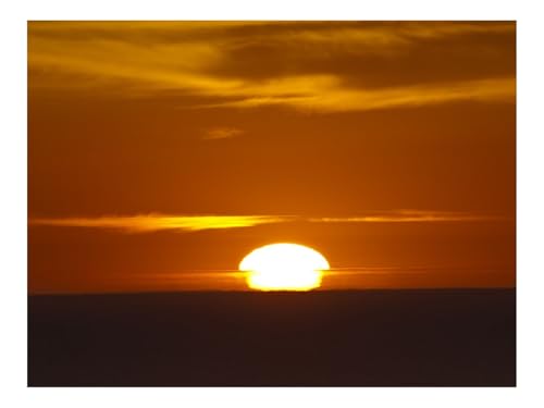Puzzles 1000 Teile Puzzle Impossible Geschicklichkeitsspiel-Sonnenuntergang,Sonne,Horizont,Himmel 70x50cm von THISIT