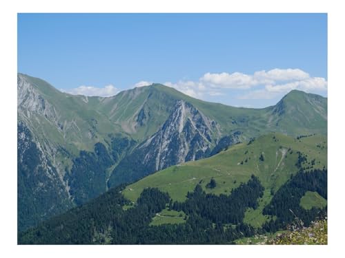 Puzzles 1500 Teile Puzzle Impossible Geschicklichkeitsspiel-Berge,Relief,Landschaft,Natur,Grün 87x57cm von THISIT