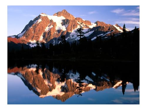 Puzzles 1500 Teile Puzzle Impossible Geschicklichkeitsspiel-Berge,See,Schatten,Abend 87x57cm von THISIT