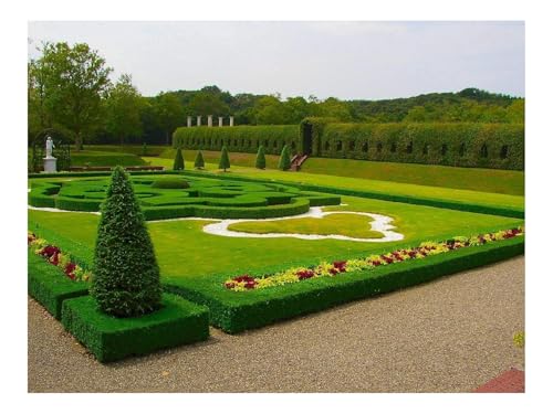 Puzzles 1500 Teile Puzzle Impossible Geschicklichkeitsspiel-Garten,Rasen,Park,Design,Grün,Bewölkt 87x57cm von THISIT