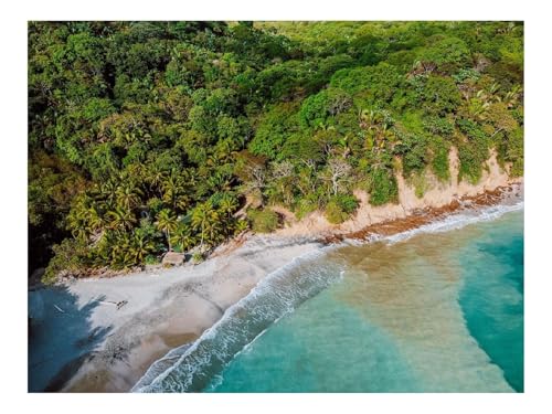 Puzzles 1500 Teile Puzzle Impossible Geschicklichkeitsspiel-Insel,Strand,Meer,Tropen,Luftaufnahme 87x57cm von THISIT