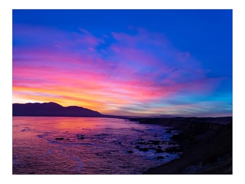 Puzzles 1500 Teile Puzzle Impossible Geschicklichkeitsspiel-Küste,Sonnenuntergang,Dämmerung 87x57cm von THISIT