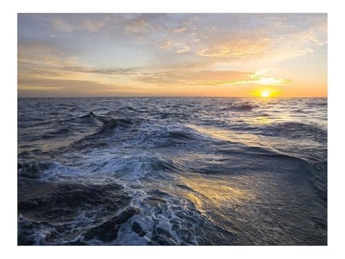 Puzzles 1500 Teile Puzzle Impossible Geschicklichkeitsspiel-Offenes Meer,Sonnenuntergang,Wellen 87x57cm von THISIT