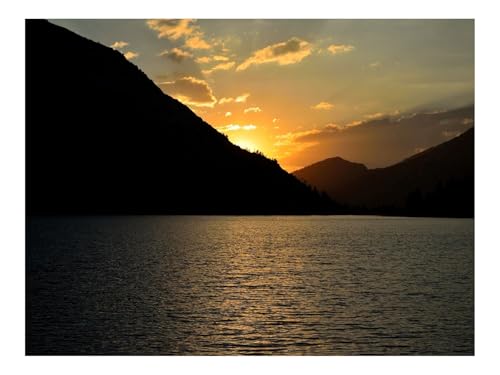 Puzzles 1500 Teile Puzzle Impossible Geschicklichkeitsspiel-Sonnenuntergang,Hang,Meer,Blendung,Himmel 87x57cm von THISIT