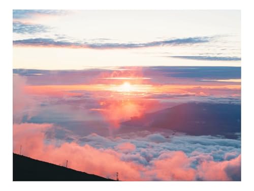 Puzzles 1500 Teile Puzzle Impossible Geschicklichkeitsspiel-Wolken,Himmel,Morgendämmerung 87x57cm von THISIT