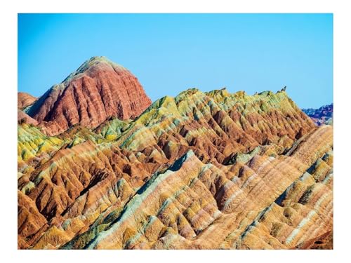 Puzzles 500 Teile Puzzle Impossible Geschicklichkeitsspiel-China,Zhangye,Danxia 52x38cm von THISIT
