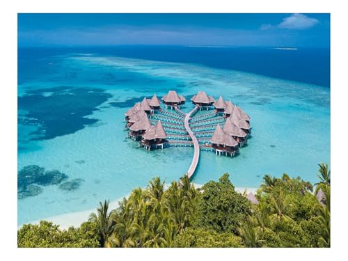 Puzzles 500 Teile Puzzle Impossible Geschicklichkeitsspiel-Küste,Bungalow,Palme 52x38cm Puzzles 500 Teile Puzzle Impossible Geschicklichkeitsspiel-Küste,Bungalow,Palme 52x38cm von THISIT