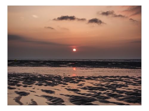 Puzzles 500 Teile Puzzle Impossible Geschicklichkeitsspiel-Küste,Meer,Sonnenuntergang,Himmel 52x38cm von THISIT