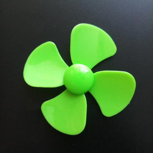 10 Stück 4-Blatt-Propeller, 60 mm DIY-Motorpropeller für RC-Hubschrauber, Flugzeuge, Autos, Boote, Modellbau, Propellerblätter, Ersatzteile (Grün) von THLMT
