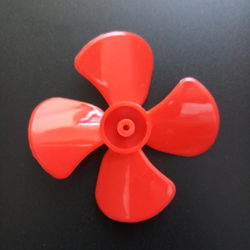 10 Stück 4-Blatt-Propeller, 60 mm DIY-Motorpropeller für RC-Hubschrauber, Flugzeuge, Autos, Boote, Modellbau, Propellerblätter, Ersatzteile (Rot) von THLMT