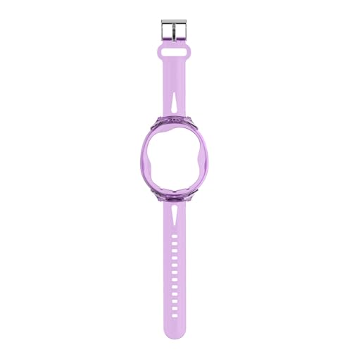 Silikon-Armband kompatibel für Tamagotchi Uni (2023), Haustier Spielkonsole Uhrenarmband Gaming Uhrenarmband Armband Kette (nur Band) (Lila) von THLMT