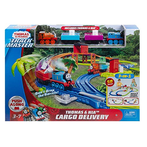 THOMAS & FRIENDS GLL14 Thomas und Seine Freunde Trackmaster Thomas & Nia Cargo Delivery Spielset, Mehrfarbig von THOMAS & FRIENDS