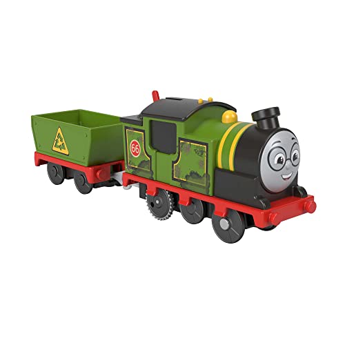 Thomas und seine Freunde Whiff Spielzeugzug, batteriebetriebener motorisierter Zugmotor und Laderwagen für Vorschule, HMC23 von Thomas & Friends