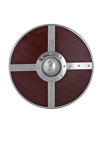 Schild rund aus mit Deutsche Wort "Humpback – Wikinger Mittelalter Schild mit Stahl und von THOR INSTRUMENTS