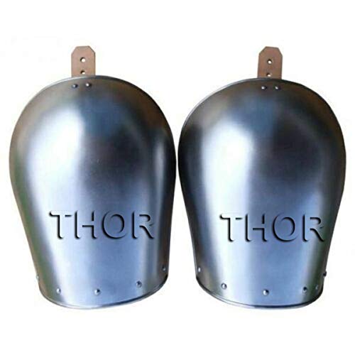 THOR INSTRUMENTS Mittelalterlicher Schulterschutz aus Stahl, Nachbildung, rustikale Vintage-Heimdekoration, Geschenke, Chrom, Adult THOR INSTRUMENTS Mittelalterlicher Schulterschutz aus Stahl, Nachbildung, rustikale Vintage-Heimdekoration, Geschenke, Chrom, Adult von THOR INSTRUMENTS