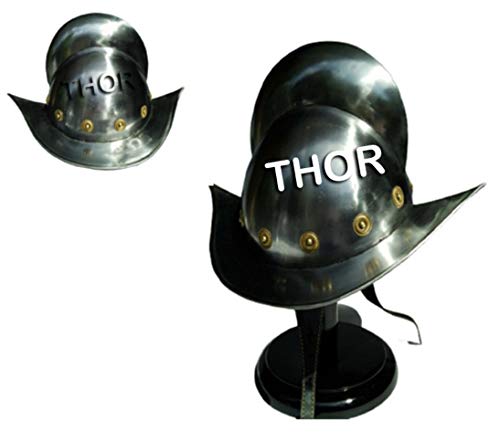 THOR INSTRUMENTS Mittelalterlicher spanischer Morion Conquistador Rüstung Helm Larp Replik Rustikale Vintage Heimdekoration Geschenke von THOR INSTRUMENTS