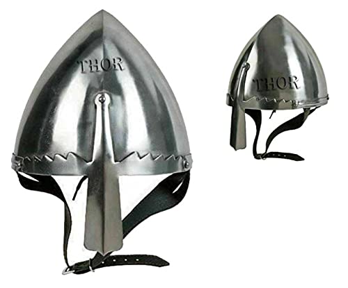 THOR INSTRUMENTS Wikinger Nasal Norman Helm LARP SCA Mittelalter Rüstung Kostüm Rustikale Vintage Heimdekoration Geschenke von THOR INSTRUMENTS