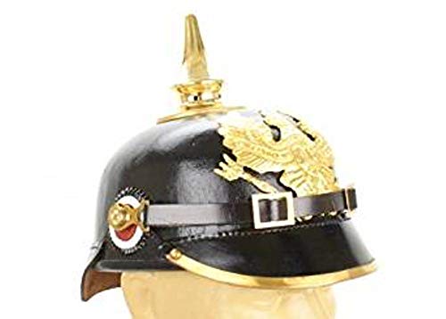 THORINSTRUMENTS (mit Gerät) Deutsche Pickelhaube Imperial Preußisch Helm Schwarz von THOR INSTRUMENTS