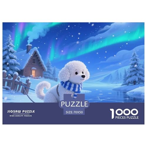 Bichon Frise Puzzle Puzzle Für Paare Schwerstes Puzzle – Nur Für Profis Herausforderndes Spiel 1000-Teile Haustier Pädagogische Spiele Für Kinder Premium Sammleredition 70x50cm/1000pcs Bichon Frise Puzzle Puzzle Für Paare Schwerstes Puzzle – Nur Für Profis Herausforderndes Spiel 1000-Teile Haustier Pädagogische Spiele Für Kinder Premium Sammleredition 70x50cm/1000pcs von THVBFLVBH