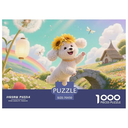 Bichon Frise Puzzles Für Kinder Und Erwachsene Schwerstes Puzzle – Nur Für Profis Herausforderndes Spiel 1000-Teile Haustier Bildungsspiele Mit Spaßfaktor Premium Sammleredition 70x50cm/1000pcs Bichon Frise Puzzles Für Kinder Und Erwachsene Schwerstes Puzzle – Nur Für Profis Herausforderndes Spiel 1000-Teile Haustier Bildungsspiele Mit Spaßfaktor Premium Sammleredition 70x50cm/1000pcs von THVBFLVBH
