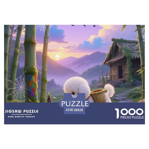 Bichon Frise Puzzles Puzzle Für Paare Schwerstes Puzzle – Nur Für Profis Herausforderndes Spiel 1000-Teile Haustier Bildungsspiele Mit Spaßfaktor Premium Sammleredition 38x26cm/1000pcs Bichon Frise Puzzles Puzzle Für Paare Schwerstes Puzzle – Nur Für Profis Herausforderndes Spiel 1000-Teile Haustier Bildungsspiele Mit Spaßfaktor Premium Sammleredition 38x26cm/1000pcs von THVBFLVBH