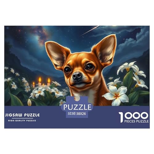 Chihuahua Puzzles Für Erwachsene Extrem Schweres Puzzle Herausforderndes Spiel 1000-Teile Haustier Bildungsspiele Mit Spaßfaktor Premium Sammleredition 38x26cm/1000pcs Chihuahua Puzzles Für Erwachsene Extrem Schweres Puzzle Herausforderndes Spiel 1000-Teile Haustier Bildungsspiele Mit Spaßfaktor Premium Sammleredition 38x26cm/1000pcs von THVBFLVBH