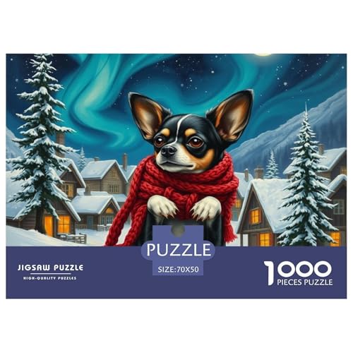 Chihuahua Puzzles Für Kinder Und Erwachsene Extrem Schweres Puzzle Herausforderndes Spiel 1000-Teile Haustier Bildungsspiele Mit Spaßfaktor Premium Sammleredition 70x50cm/1000pcs Chihuahua Puzzles Für Kinder Und Erwachsene Extrem Schweres Puzzle Herausforderndes Spiel 1000-Teile Haustier Bildungsspiele Mit Spaßfaktor Premium Sammleredition 70x50cm/1000pcs von THVBFLVBH