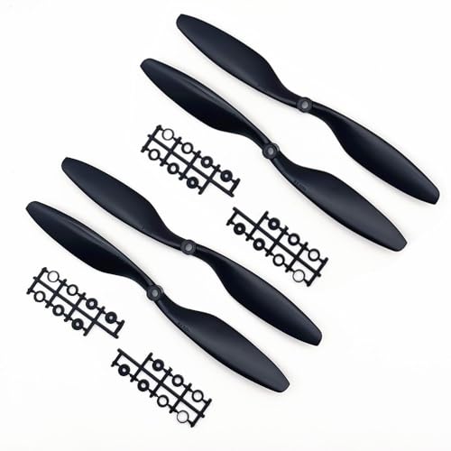 2/4 Stück 1045 10-Zoll-Propeller for CW CCW-Blatt for DJI F450 F550 RC Quadcopter Ersatzteile Passend for A2212 KV1000 Motor (1/2 Paar)(1045 Black 2 Pair) von TIAJTHYD