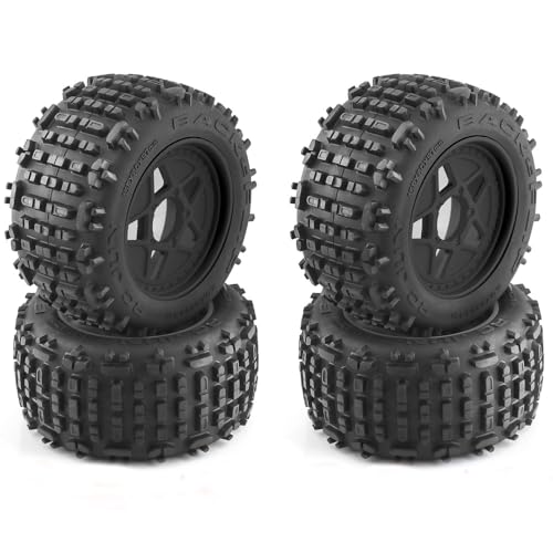 4-teilige Universal-Buggy-Reifen 152 mm/6 Zoll for Tra-xxas, ARR-MA HPI, TAM-IYA, Kyosho, 1/10, 1/8 RC-Auto-Upgrade-Teile(Blcak A) von TIAJTHYD
