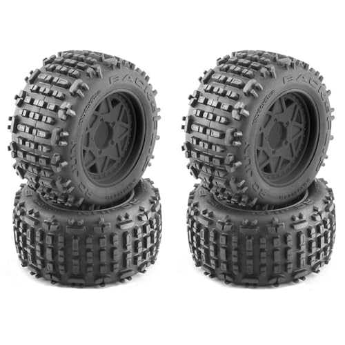4-teilige Universal-Buggy-Reifen 152 mm/6 Zoll for Tra-xxas, ARR-MA HPI, TAM-IYA, Kyosho, 1/10, 1/8 RC-Auto-Upgrade-Teile(Blcak B) von TIAJTHYD