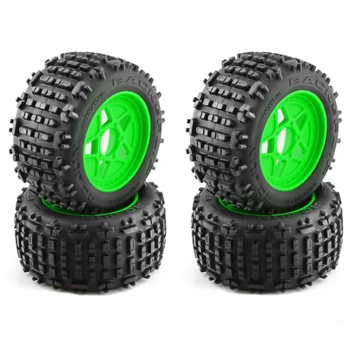 4-teilige Universal-Buggy-Reifen 152 mm/6 Zoll for Tra-xxas, ARR-MA HPI, TAM-IYA, Kyosho, 1/10, 1/8 RC-Auto-Upgrade-Teile(Green A) von TIAJTHYD