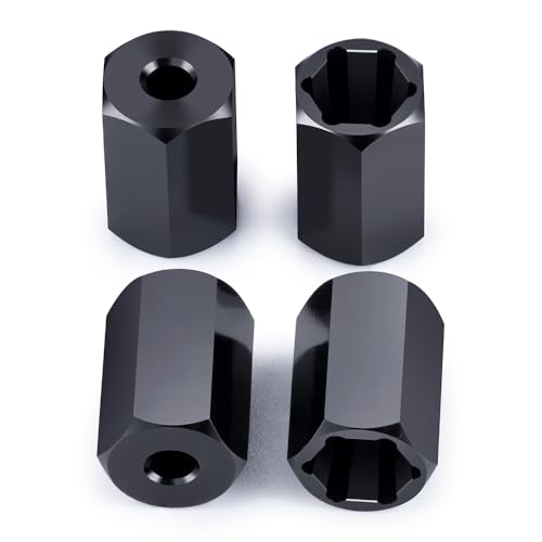 TIAJTHYD 4Pcs 5mm to 7mm Aluminum Alloy Hex Wheel Hub Adapters Conversion for SCX24 to WPL D12 1/10 RC Car Truck Upgrade Parts(4Pcs add 10mm) von TIAJTHYD