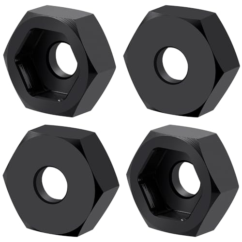 TIAJTHYD 4Pcs 8mm to 12mm Aluminum Alloy Hex Wheel Hub Adapters Conversion for 1/16 Mini-B 2WD Buggy RC Model Truck Upgrade Parts von TIAJTHYD