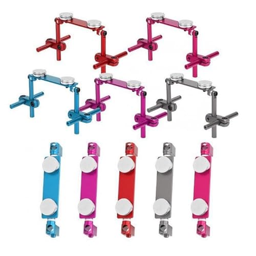 Aluminium Magnetische Unsichtbare Karosseriehalterung Kit for 1/10 RC Auto HSP 94122 94123 Sakura D3 XIS Zero S CS HPI Tamiya TRF416 417(Blauw) von TIAJTHYD
