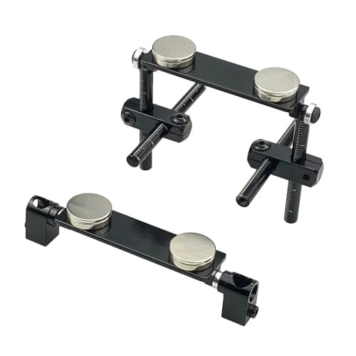 Aluminium Magnetische Unsichtbare Karosseriehalterung Kit for 1/10 RC Auto HSP 94122 94123 Sakura D3 XIS Zero S CS HPI Tamiya TRF416 417(Zwart) von TIAJTHYD