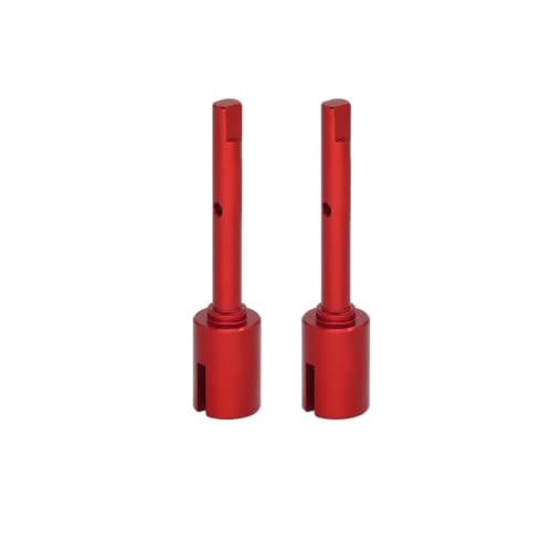 Metall Shaluoman Tamiya TT02 Tuningteile Zentralantriebswelle und Propellergelenksatz for 1/10 RC-Spielzeugauto Tamiya TT-02 TT02B(2pcs Cup Red) von TIAJTHYD