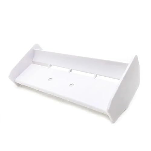 TIAJTHYD 1/10 Weichplastik-Heckspoiler-Heckflügel for HSP 94106 94107 94166 for RC-Rennwagen – Universal-Upgrade, DIY-Montage(White) von TIAJTHYD